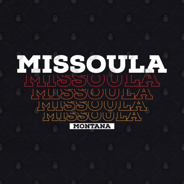 Missoula Montana USA Vintage by Zen Cosmos Official